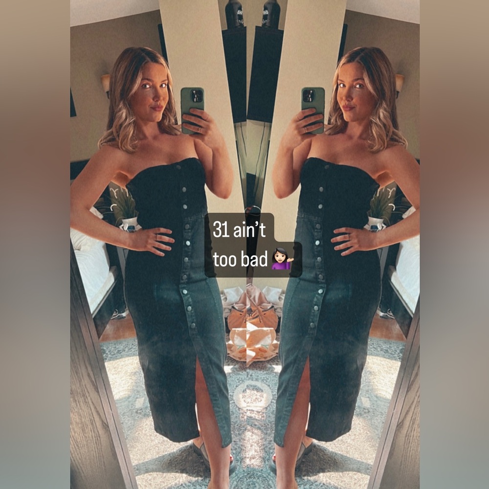 Zara Charcoal Denim Dress